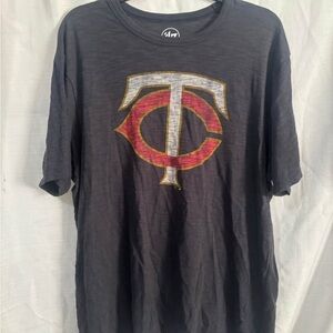 Minnesota Twins Men's Black Graphic T-Shirt Size XL